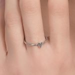Sky Stack heart ring